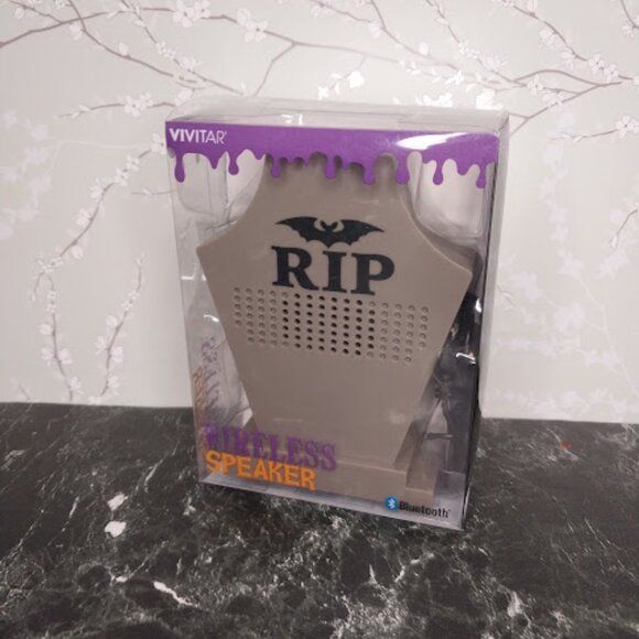 Target Bullseye Graveyard Headstone RIP Wireless Bluetooth Speaker - Picture 2 of 4